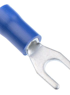 100 x BLU 4.3MM ISOLATI Capocorda Terminale a forcella