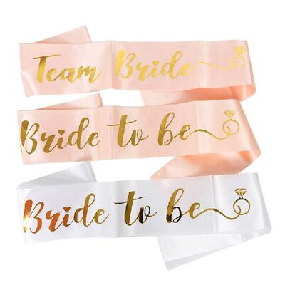 Team Bride To Be Bridal Shower Sash Wedding Engagement