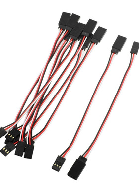 10 Pcs  Female to Male Servo Extension Cable Wire Black+Red+