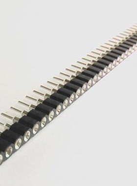 50Pcs Single Row 40Pin 2.54mm Round Female Pin Header gold p