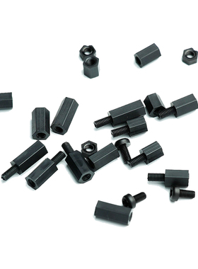 300pcs M3 Nylon Hex Screw Nut Spacer Standoff Varied Length