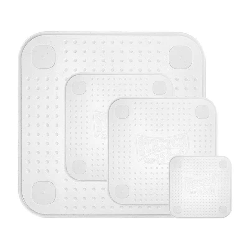 4Pcs/Set Reusable Silicon Stretch Lids niversal Lid Silicone