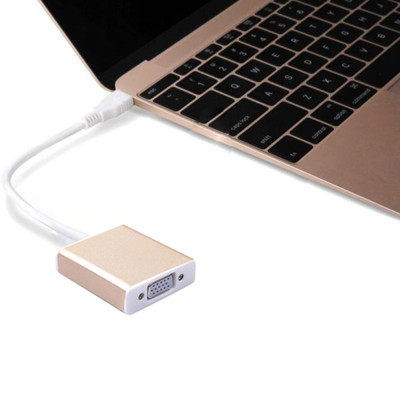 USB 3.1 Type C USB-C to VGA Adapter VGA Converter for Macboo