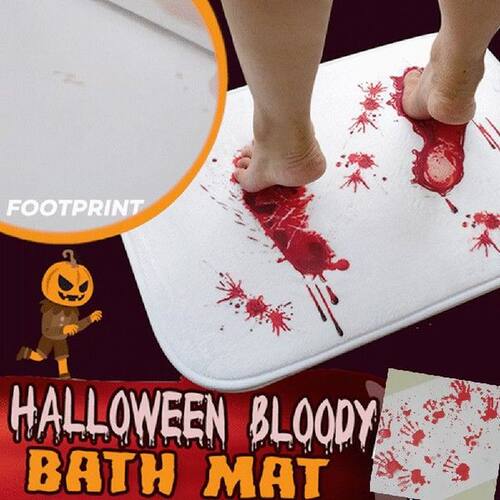 Halloween Gifts Blood Bath Mat Color Changing Sheet Turns