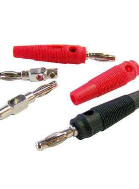 10Pcs Red and Black 4mm Solderless Side Stackable Banana Plu