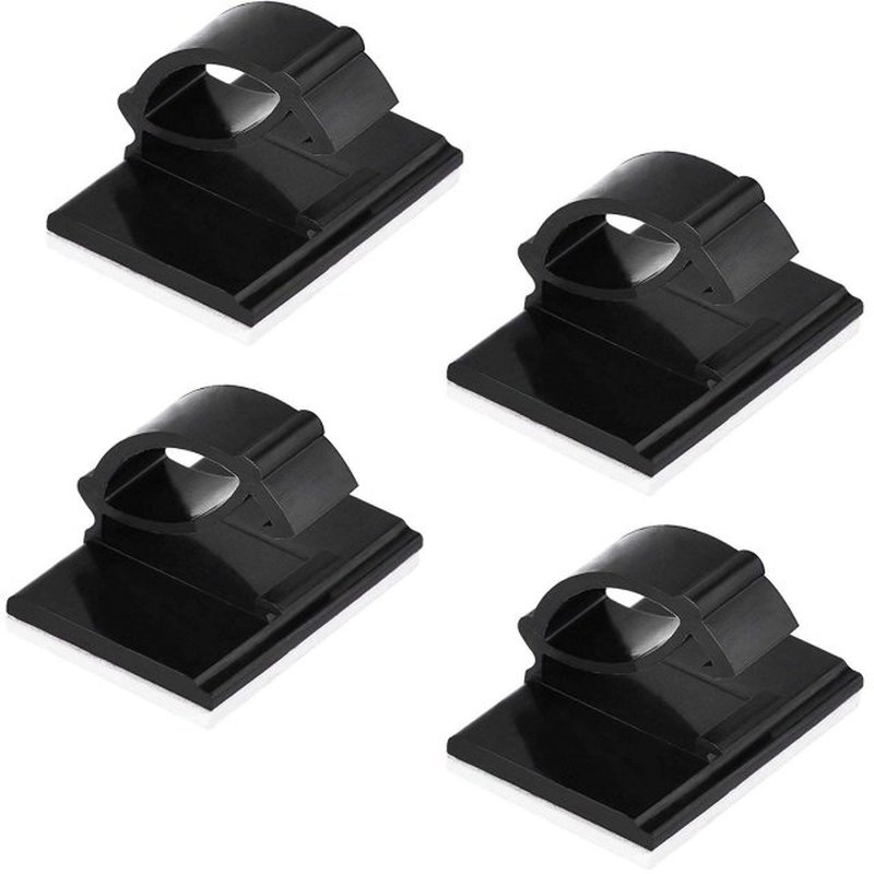 10PCS Self Adhesive Cable Clamp Plastic Rectangular Cable Cl