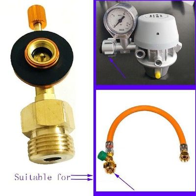 Camping Stove Adapter Propane Tank Connector Flat Cylinder