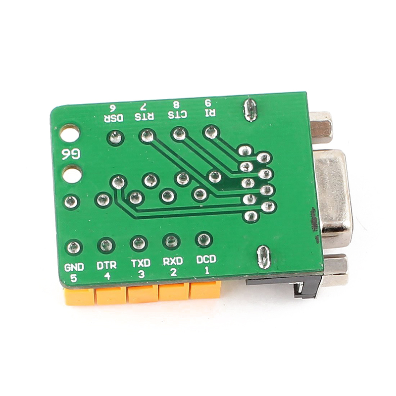 DB9 RS232 Serial Female Adapter Plate to 9 Position Terminal