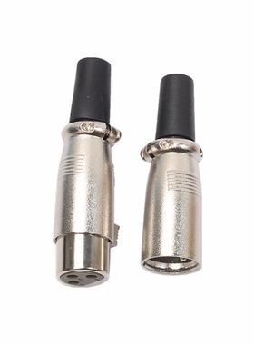 3 Pin XLR Jack Plug Microphone MIC Audio Connector Connectin