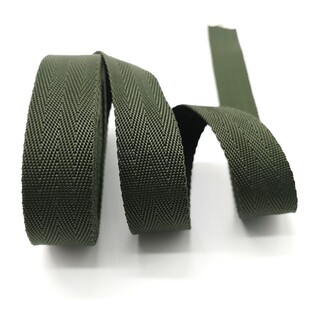 5 yards 25mm Canvas Webbing Bag Belt Ribbon Nylon Webbing Kn