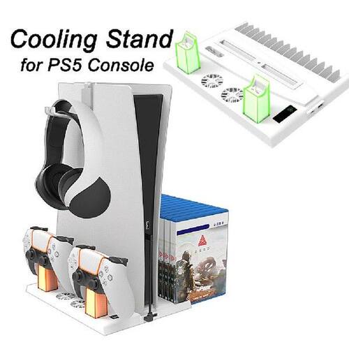 For PS5 Accessories Vertical Cooling Fan Stand For PS5 Dual