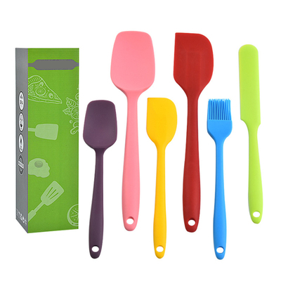6pcs Silicone Spatulas Set Heat-Resistant Cake Cream