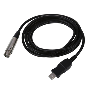 USB Male to 3 Pin XLR Female Microphone MIC Studio Audio Lin