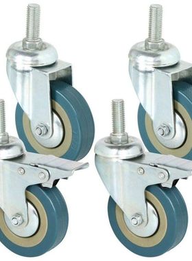 Heavy Duty 75mm Swivel Castor with Brake Trolley Casters whe