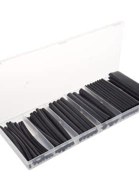 53Pcs Heat Shrink Black Adhesive Glue Lined Tubing Tube Wire