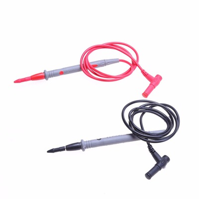 Multimeter Probe Silicone Test Lead Cable Alligator Burn Res