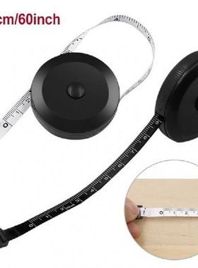 1.5m/60inch Black Tape Measures Dual Sided Retractable