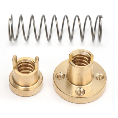 T8 Anti-Backlash Spring Loaded Nut For 4mm Threaded Rod Lead