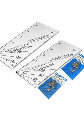 Hot 4 Pcs Seam Guide Ruler Set Include 2 Quilting Seam