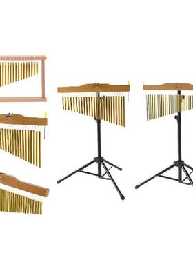 Golden Bar Chimes 36 Bars Musical Instrument with Tripod