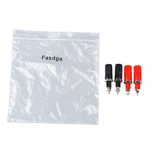 Fasdga 4 Pcs Body 4mm Female Banana Socket 7mm Thread Bindin