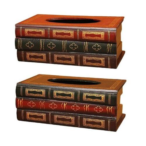 Wooden Tissue Storage Case Napkin Holder Tissue Box Cover