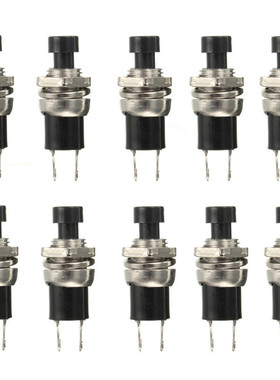 10pcs Lockless 0.5A 250V AC Momentary ON/OFF Push button Pus