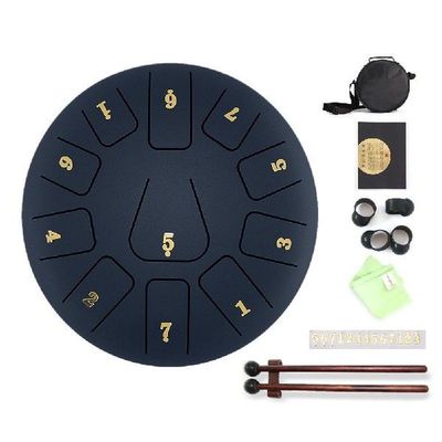 Tongue Drum 8 inch 11 Tune Steel Tongue Drum With Drumstick