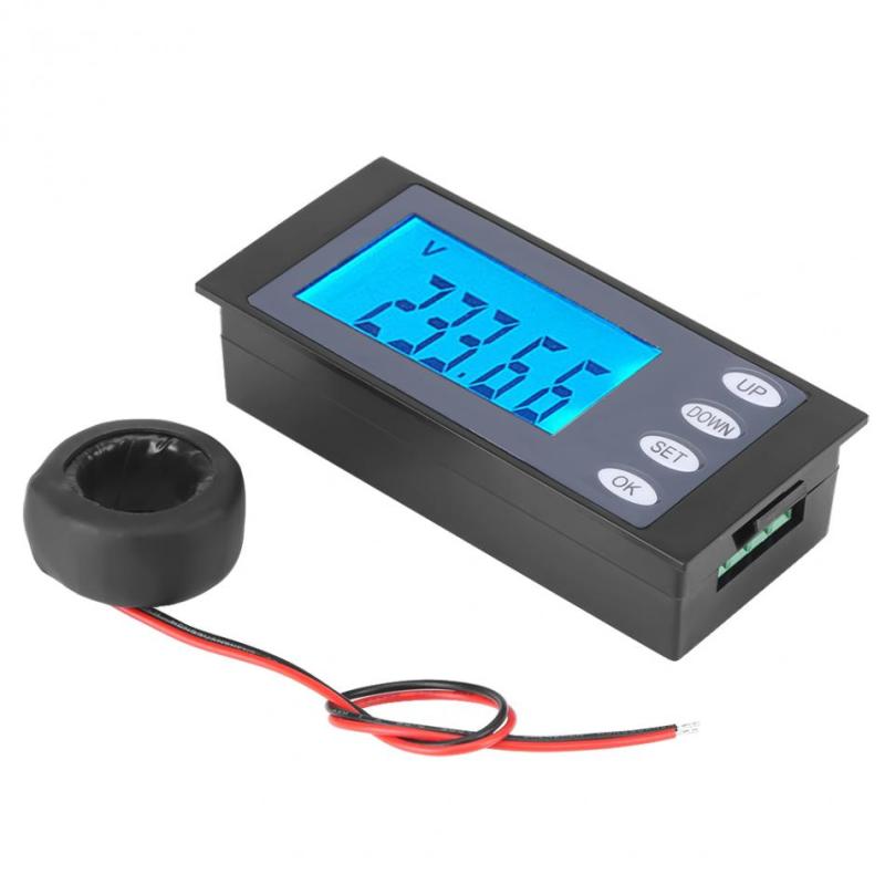 100A/22KW AC 80-260V 100A Current Voltage Watt KWh Time Pane