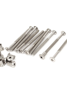 6mmx80mm Cross Countersunk Screw Bolts Barrel Nuts 10sets