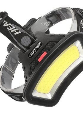 Hot USB Rechargeable COB Head Light Lamp Red White LED