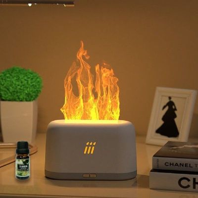 USB Flame Aroma Diffuser Humidifier Ultrasonic Cool Mist