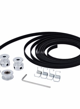 20T GT2 Timing Belt 2.5m Length + 4pcs Pulley Idler + 4pcs T