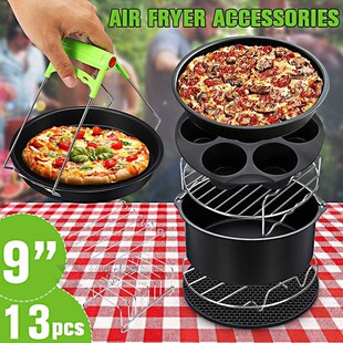 13/12/11/10/8x Air Fryer Accessories 9 Inch Fit for Airfryer