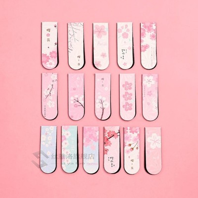 JIANW 6pcs/set Cute Cartoon magnet bookmark life fresh bookm