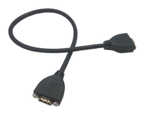 HDMI Female to Female Extension Cable With Screw Panel Mount
