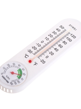 Wall Hung Hygrometer Temperature for Indoor Outdoor Garden O