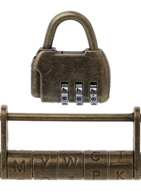 Combination Password Padlocks Decor Locks for Jewelry Wooden