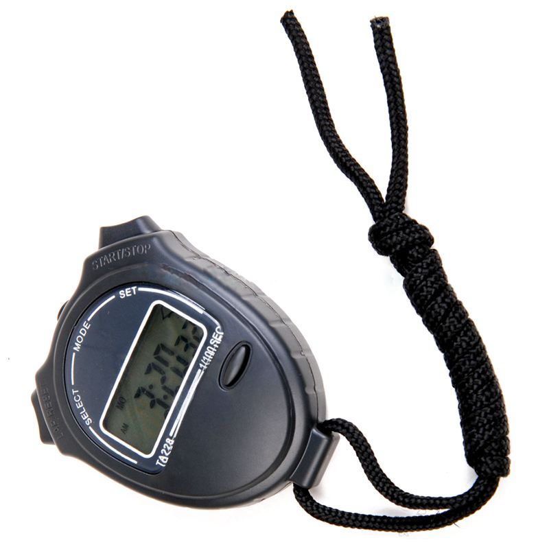 Stopwatch Stop Watch LCD Chronograph Timer Counter Sports