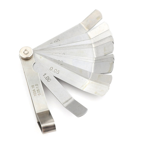 Valve 16 Blades Metric Inch Thickness Feeler Gauge Set Tappe