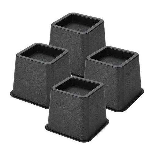 4pcs 3inch Durable Black Heavy Duty Bed Chair Anti Slip