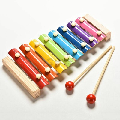 Baby Music Instrut Toy Wooden Xylophone Children Kids Musica