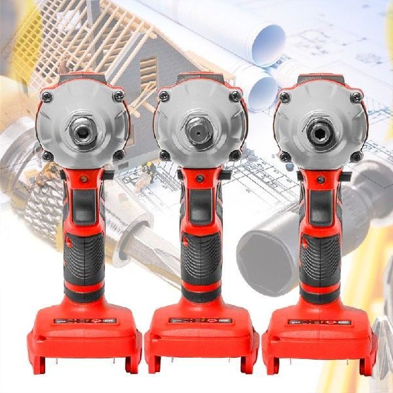 18V Electric Impact Wrench Cordless Brushless Socket Wrench