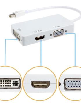 Display Port Thunderbolt to DVI VGA HDMI Adapter 3 in1 for M