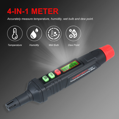 HABOTEST 4-in-1 Digital Psychrometer Portable Thermo-Hygrome