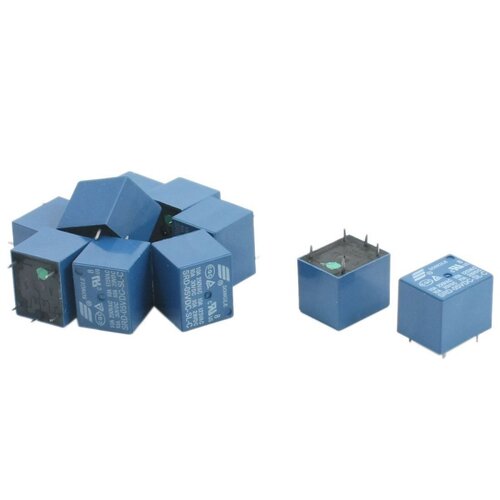 10Pcs SRD-05VDC-SL-C DC 5V Rating Coil SPDT Miniature Power