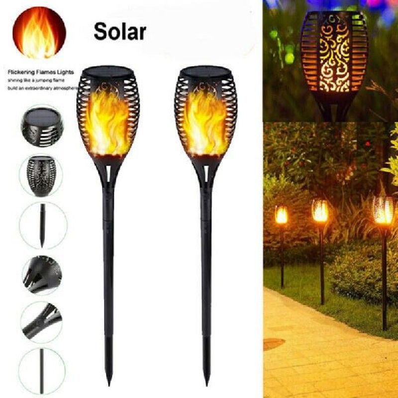 1Pc 96 Led Outdoor Led Solar Lights Flickering Dancing
