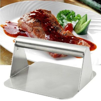 Stainless Steel Burger Press Steak Press Professional