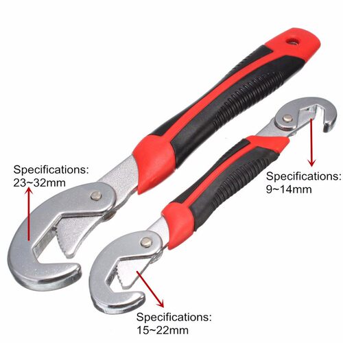 2Pcs Multi-function Quick Snap'N Grip Tool Sets Wrench S