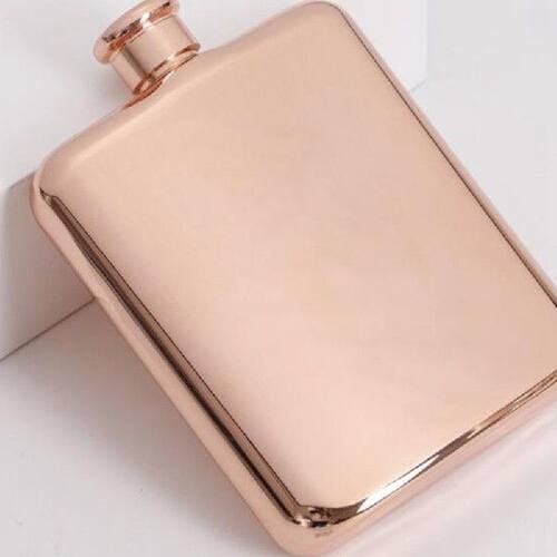 Rose Gold 6Oz Stainless Steel Vodka Hip Flask Flask for Alco